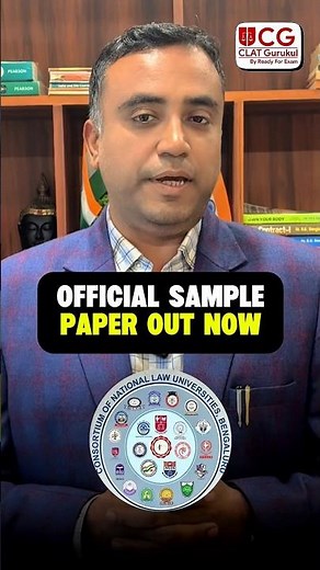 🎯 CLAT 2026 Aspirants! The CLAT Consortium has officially released the latest Sample Paper