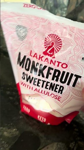Monk Fruit Sweetener Allulose Perfect for Keto and Low-Carb. White sugar substitute.#monkfruit