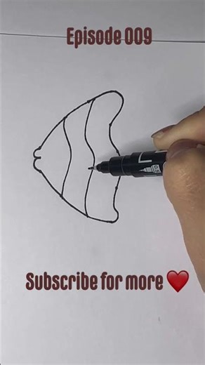 Drawing fish 🐠 easy and fast #drawing #lifeisbutadream #drawingideas #art #drawingtutorials