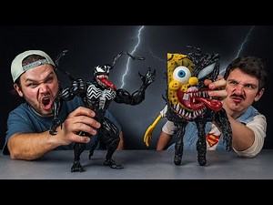 DIY Venom VS SpongeBob – The CRAZIEST Battle Ever! 💥