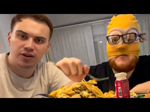 ГЛЕБ и ХЕЛИН ГОТОВЯТ МЯСО ПО-ФРАНЦУЗСКИ на НОВОЙ КУХНЕ | Sasavot