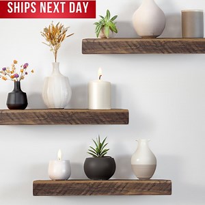 Rustic Wood Shelf Floating Shelves Reclaimed Barnwood Shelf Farmhouse Floating Shelf - Etsy