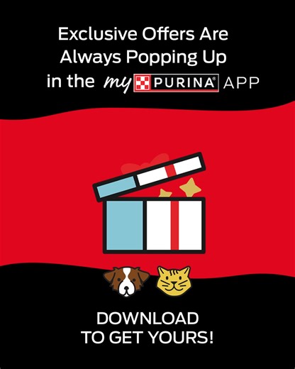 Save on food, treats, litter & more with myPurina — the app that looks out for you & your pet!  | Purina | Facebook