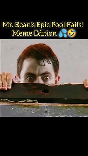 Mr. Bean’s Epic Pool Fails Are Here! #pool #memes #edit #beanmeme #shorts
