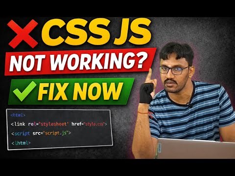 How to Link CSS & JavaScript with HTML ✅ + Run in Chrome