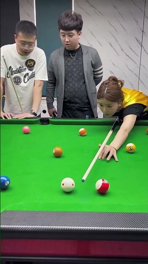 Perfect Power Jump Shot Clears Chaos on Table #snooker #billiards #pool #viral #shorts #tiktok #game