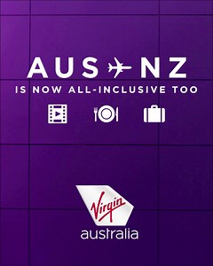 Haven't heard? All fares to Aussie include a meal, drinks, checked baggage and entertainment on your own device. | Virgin Australia