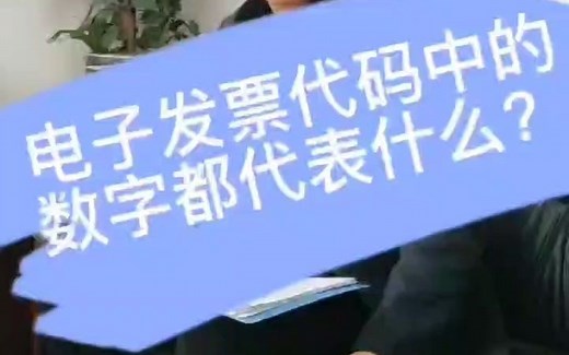 电子发票代码中的数字都代表什么