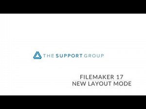 FileMaker 17 New Layout Mode