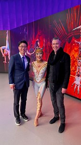 우리는 TV에 있었다 🇰🇷 Did you catch us on SBS 뉴스 last night? What a beautiful set for our in-studio performance! 🎞 https://youtu.be/r3VO4vYRmWI | Alegria by Cirque du Soleil