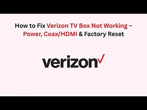 How to Fix Verizon TV Box Not Working – Power, Coax/HDMI & Factory Reset