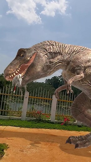 T-Rex Eating Goat: Dinosaur Feeding Frenzy