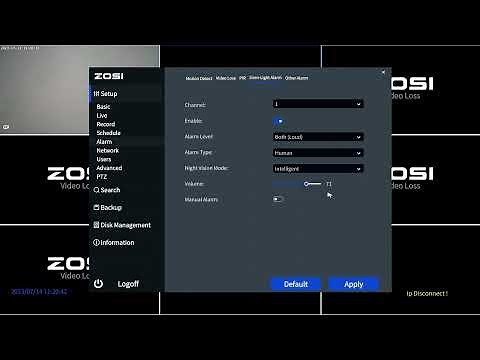 How to Set the Camera's Night Vision Mode in the System