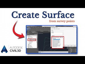 How to create a surface from survey points in AutoCAD Civil 3D