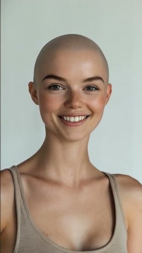 Bald beauty #headshave #haircut #bald #girl