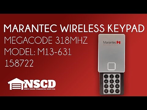 Marantec M13 631 Wireless keyless Entry 158722 315Mhz