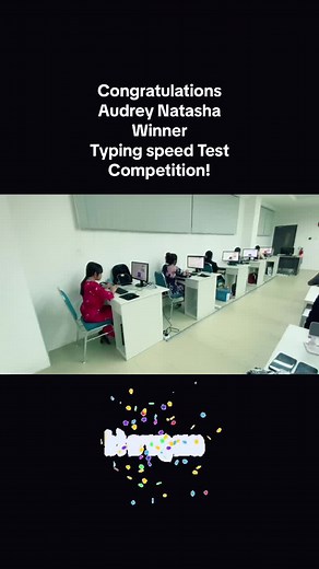Audrey Natasha Wins Typing Speed Test Competition at Sarawak Skill Kuching