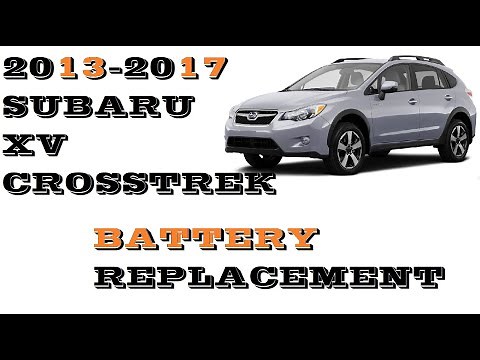 How to change replace battery in Subaru XV Crosstrek 2013-2018