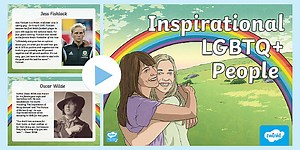 Inspirational LGBTQ  People Information PowerPoint