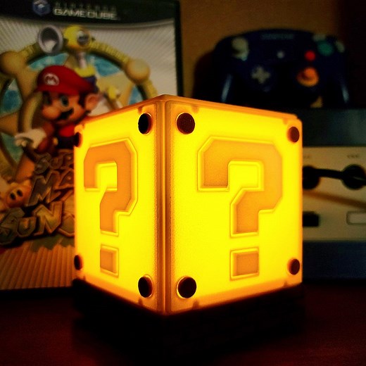 Super Mario Lamp Question Block Light Gaming Light Nerdy Decoration Nerdy Gift for Gamers Cute Night Light - Etsy