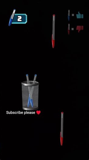 #tutorial #subscribe blue pen vs red pen #trending