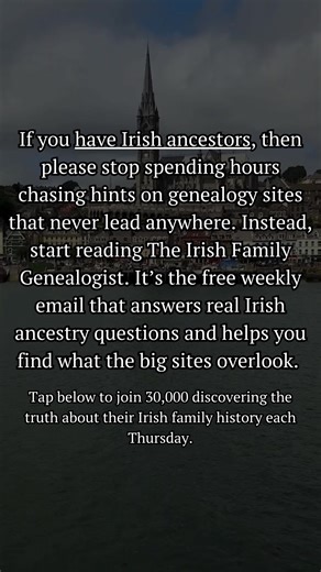 Irish ancestry doesn’t have to feel confusing ️ Join 30,000+ readers who get clear Irish genealogy answers every Thursday. | A Letter From Ireland | Facebook
