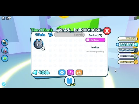 How To Withdraw Gem? in Roblox : [🏦 BANK] Pet Simulator X!