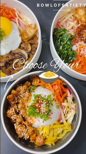 Korean Bibimbap 3ways #fyiシ゚viral #koreanrecipes #kdramafood #viralrecipe