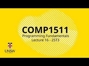 COMP1511 Week 9 Lecture 2