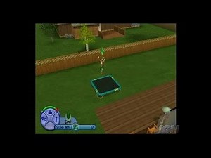 The Sims 2 Xbox Gameplay - Trampoline Action
