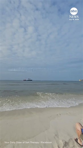 Dramatic video shows the U.S. Navy Blue Angels making a low-altitude flyover above Pensacola Beach, Florida, on Wednesday. Navy officials confirmed in a statement that Blue Angels leadership is "reviewing the circumstances surrounding the maneuver and conducting a thorough safety review.”