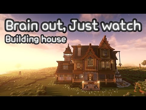 Building a Giant House In Minecraft Survival. Brain out, just watch. #minecraft #minecraftbuilding