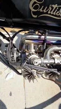 1907 Curtiss V8 Engine ROARS to LIFE! (Almost) #shorts