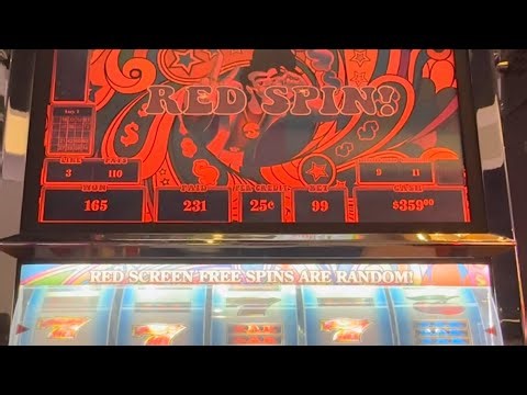 9 liner .25 cents max bet $45 .