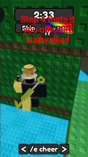 How to wallwalk tutorial . #gamers #roblox #tutorial #tutorials #wallwalk #androidgamer #robloxyt #i