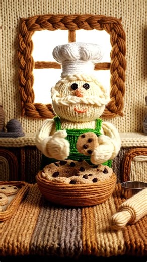 Soft Yarn Kitchen ASMR 🧶 | Wholesome Satisfying Visual