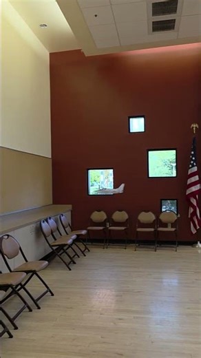 X-29 indoor model airplane test flight. Rubberband power NoCal type