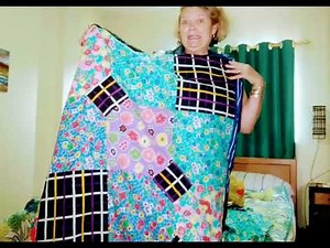 How to make an easy patchwork tablecloth.
