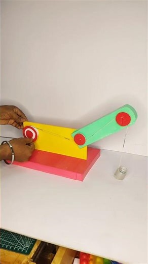 Simple machine Science project | Pully system #schoolproject #schoolproject #science #shorts