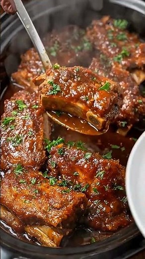 🍖 Slow Cooker BBQ Glazed Pork Chops (Tender & Juicy Comfort Meal)