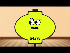 Low battery Overcharging to 1000 % | battery Overcharging Animation