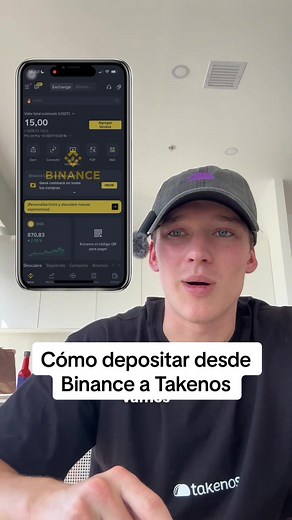 Cómo depositar de Binance a Takenos fácilmente