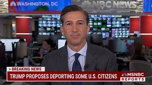 Trump proposes deporting U.S. citizens. Ken Dilanian has the latest https://www.nbcnews.com/politics/donald-trump/trump-floats-legally-questionable-proposal-deport-us-citizens-rcna201183 | MS NOW