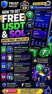 🔥 How to Get FREE USDT & SOL with Trust Wallet XP | Step-by-Step Guide (2026)