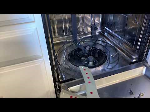 How to remove lower spray arm GE café series dishwasher