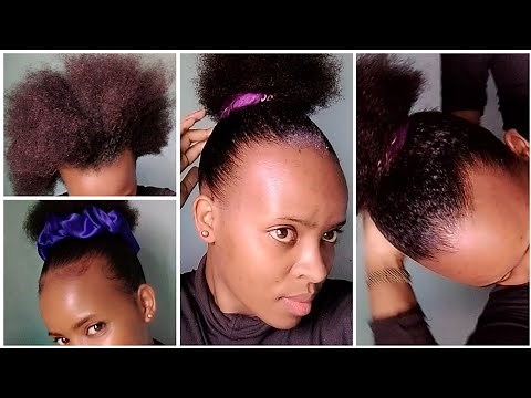 Sleek Bun: How to apply gel on natural hair using molding gel wax
