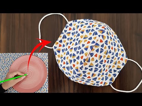 Make Fabric Face Mask at Home / DIY Face Mask With Sewing Machine / Easy Face Mask Pattern