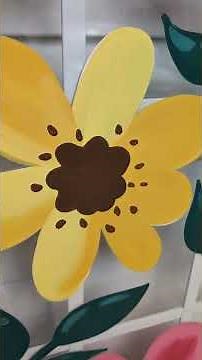 GORGEOUS Spring Window Painting - Window Art