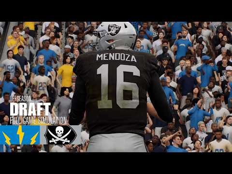 Mendoza | Chargers vs. Raiders | 2026 NFL Draft | Madden NFL 26 Simulation