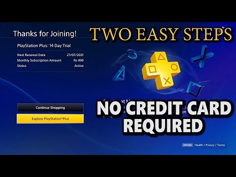 How to get free 14 DAY PS PLUS TRIAL without CREDIT CARD or PAYMENT INFO!
